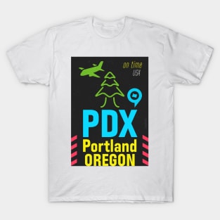 PDX airport code design T-Shirt